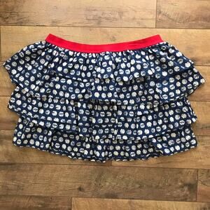 Lane Bryant Blue and Red Mini Skirt